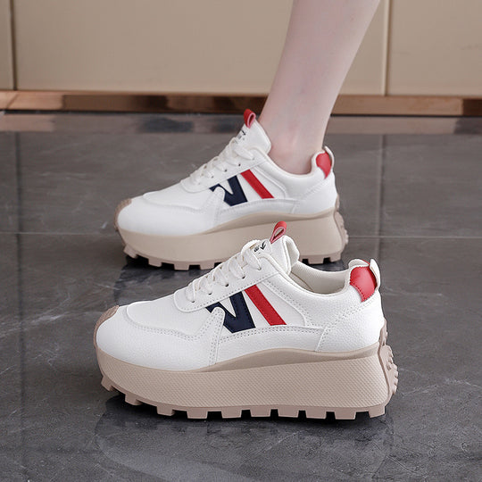 Damen Chunky Sneakers mit eleganter Plateau-Sohle und modischem Design R&B