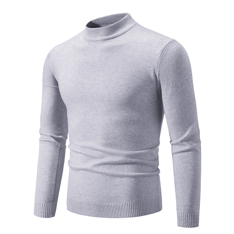 Herren modischer Rollkragenpullover aus feiner Strickqualität R&B