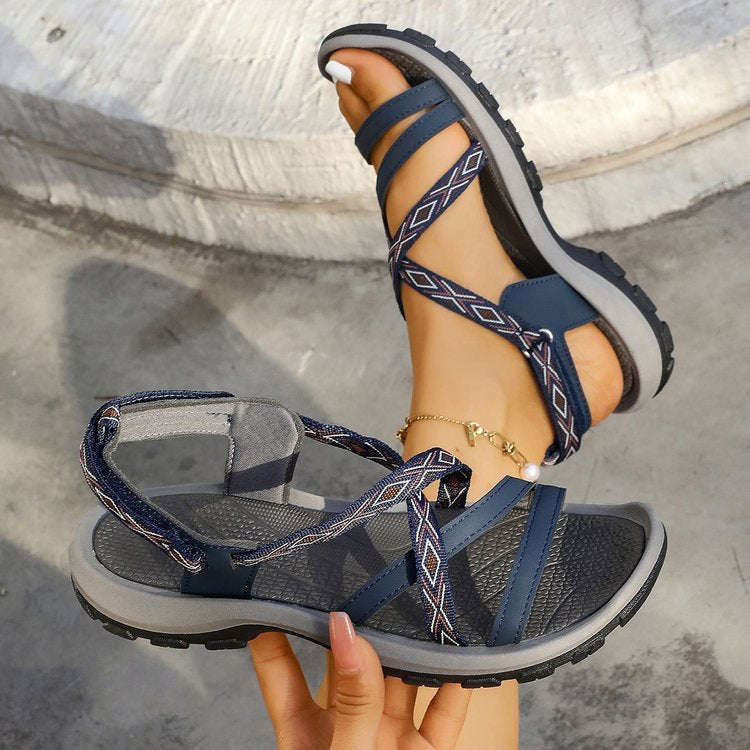 Damen Sportliche Outdoor-Sandalen mit verstellbaren Riemen R&B