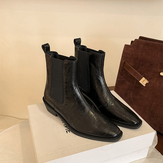 Damen Chelsea Boots mit elastischen Seiteneinsätzen und weicher Lederoberfläche R&B