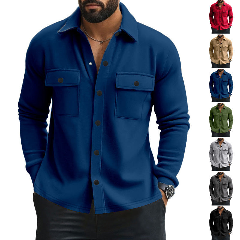 Herren strukturierte Arbeitsjacke mit praktischen Taschen R&B