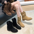 Damen Stiefeletten im eleganten Slouch-Design