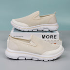 Damen Slip-On Freizeit-Schuhe mit atmungsaktivem Mesh-Obermaterial und flexibler Sohle