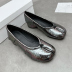 Damen Ballerinas mit schimmerndem Obermaterial und bequemer Passform