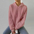 Damen Kapuzenpullover mit Kordelzug und strukturiertem Muster R&B