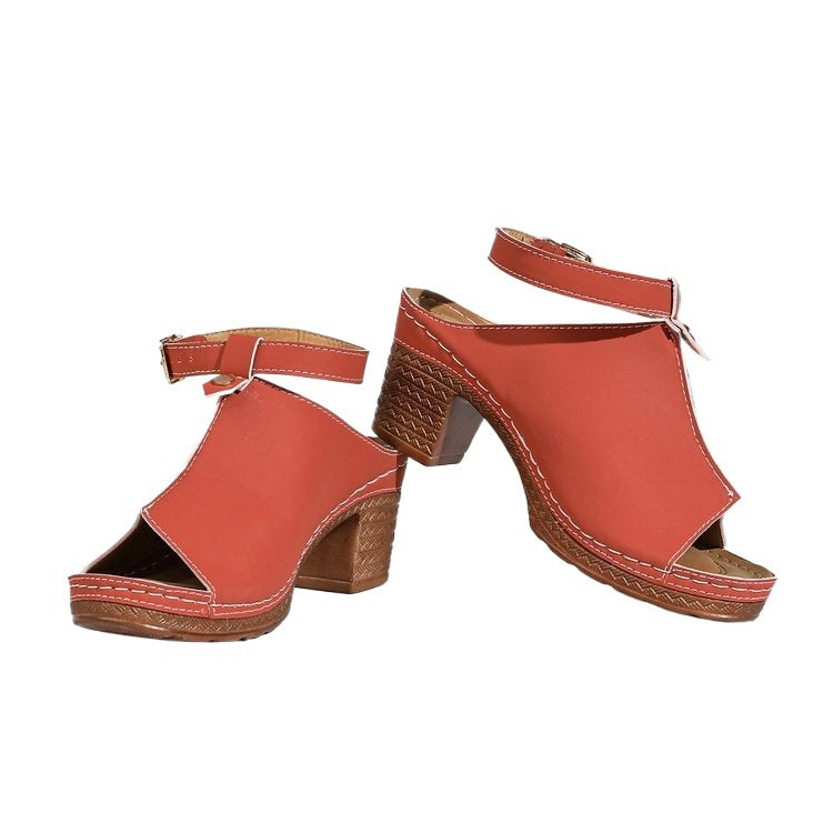 Damen Trendige Sandaletten mit geschlossener Zehenpartie und elegantem Riemendesign R&B