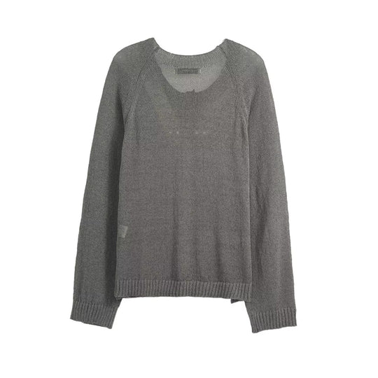 Damen lässiger Pullover mit Knopfdetails R&B