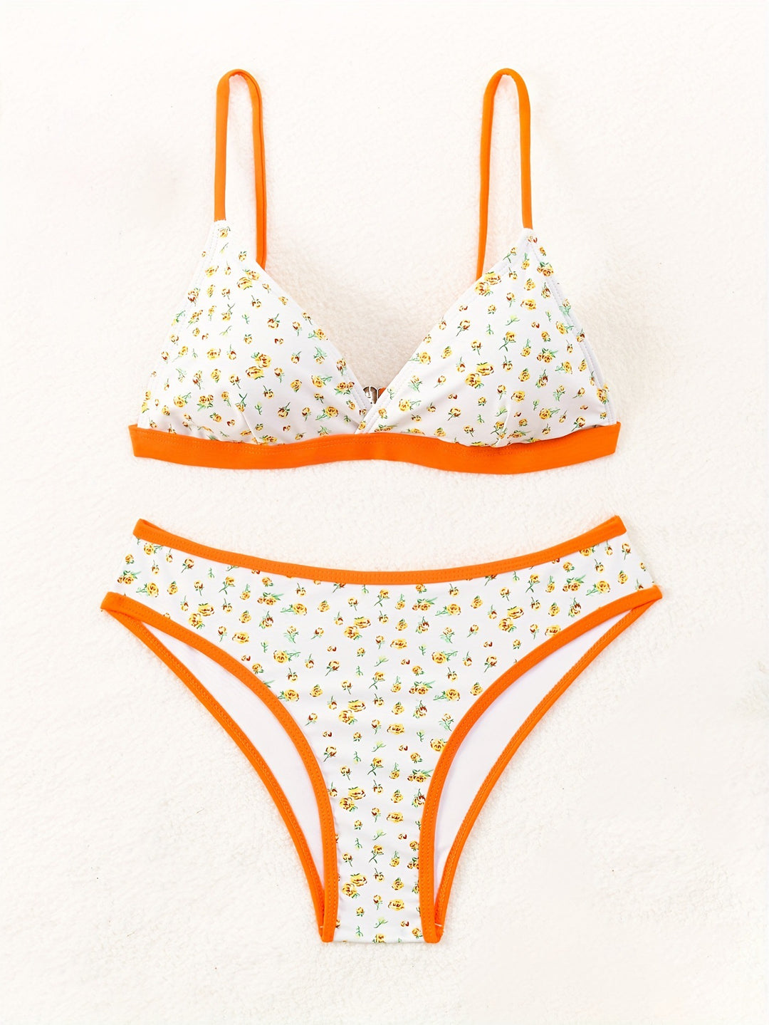 Damen Blumenmuster Bikini mit raffinierter Schnittführung R&B