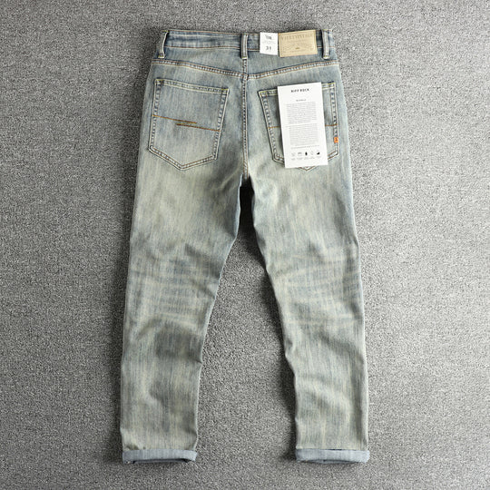 Damen Slim-Fit Jeans mit bequemer Passform und lässigem Vintage-Look R&B