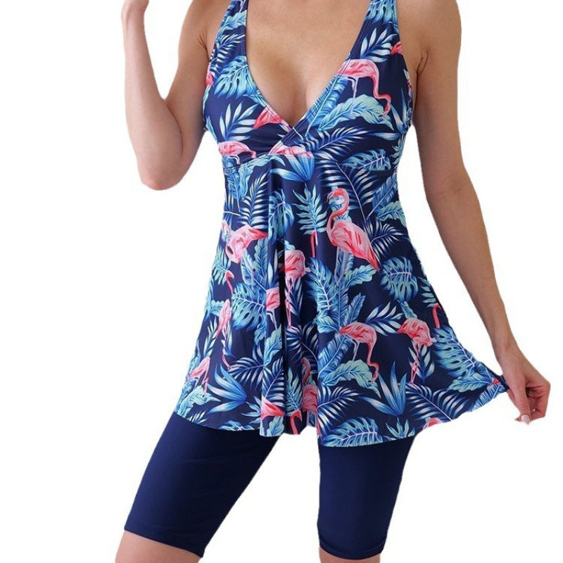 Damen Tankini-Set mit floralem Design und figurumspielender Passform R&B