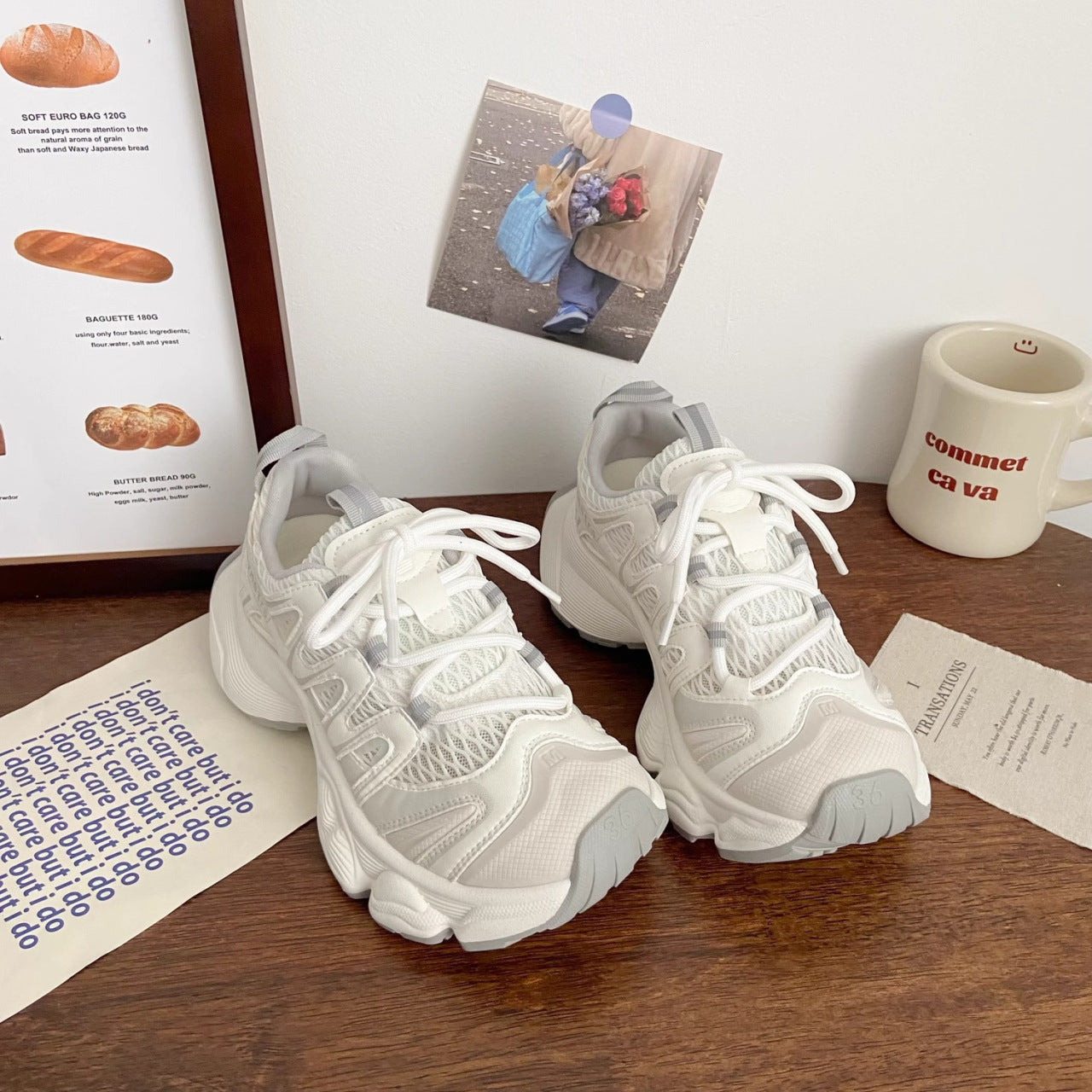 Damen Sneaker mit atmungsaktiver Netzstruktur und stabilisierender Sohle R&B