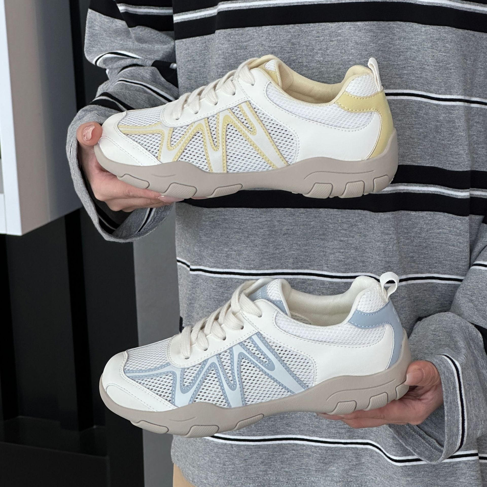 Damen Atmungsaktive Lauf-Sneaker mit Gel-Dämpfung R&B