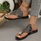 Damen Sandalen mit geschmackvollem Design und funkelnden Applikationen R&B