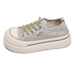 Damen Komfortable Sneaker mit dicker Plateau-Sohle und atmungsaktivem Obermaterial R&B
