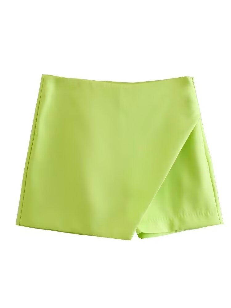 Damen modische Wickel-Shorts aus hochwertigem, elastischem Material R&B
