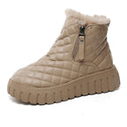 Damen Gefütterte Komfort-Stiefeletten mit wärmendem Fleecefutter und rutschfester Sohle R&B
