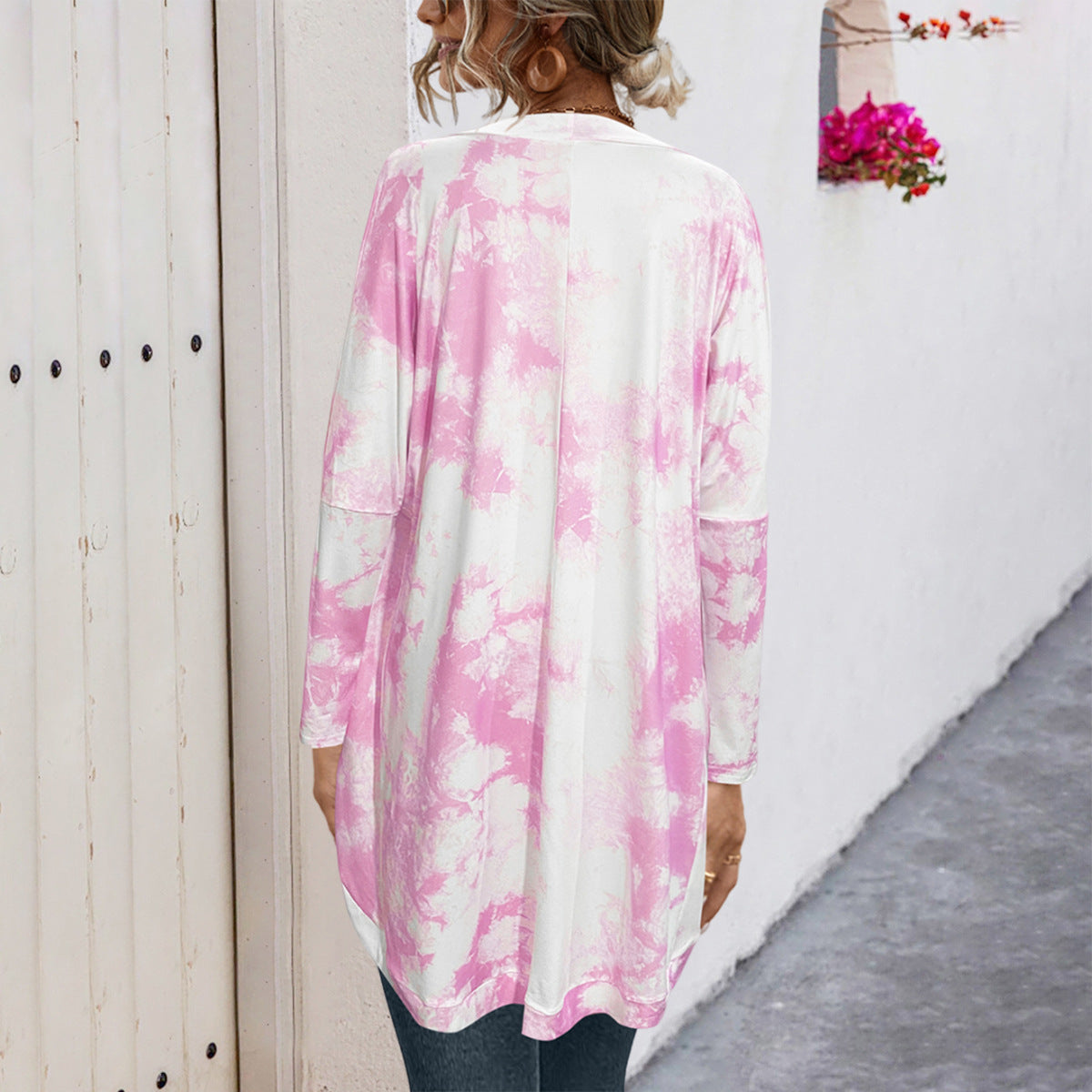 Damen Longcardigan im modischen Batikdesign R&B