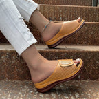 Damen Offene Clogs mit atmungsaktiver Lochstruktur und sicherem Riemendesign R&B