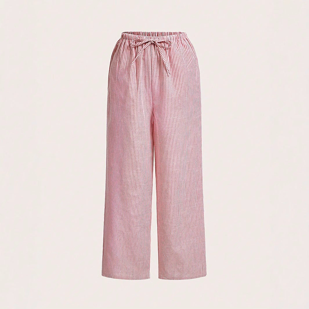 Damen Luftige Palazzo-Hose mit gemustertem Design R&B