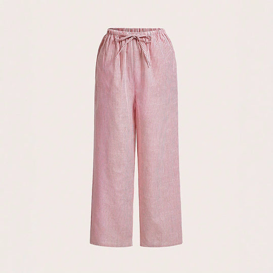 Damen Luftige Palazzo-Hose mit gemustertem Design R&B