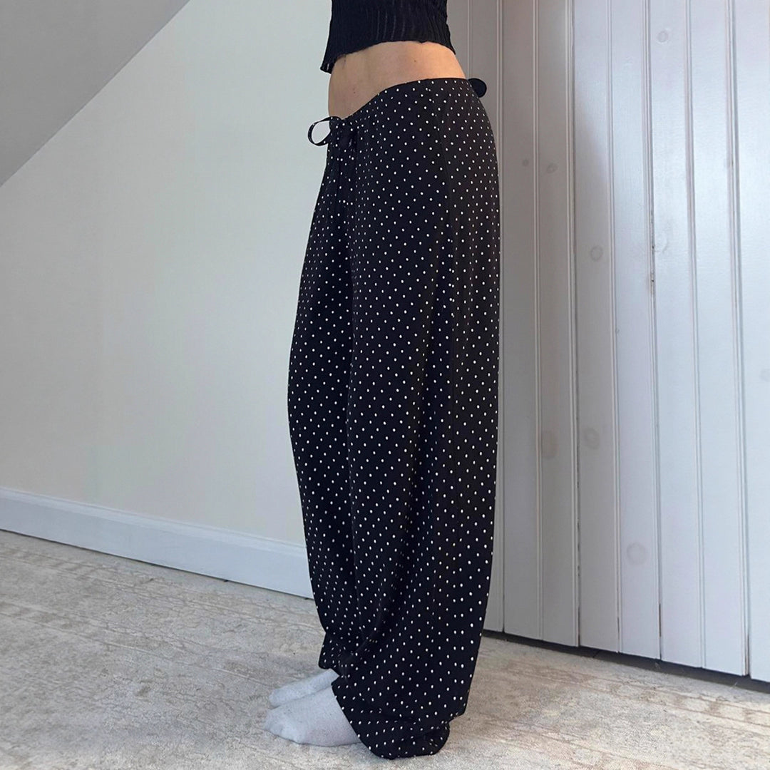 Damen lässige Freizeithose mit Punkten R&B