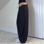 Damen lässige Freizeithose mit Punkten R&B