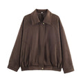 Damen modische Wildlederjacke mit eleganter Silhouette R&B
