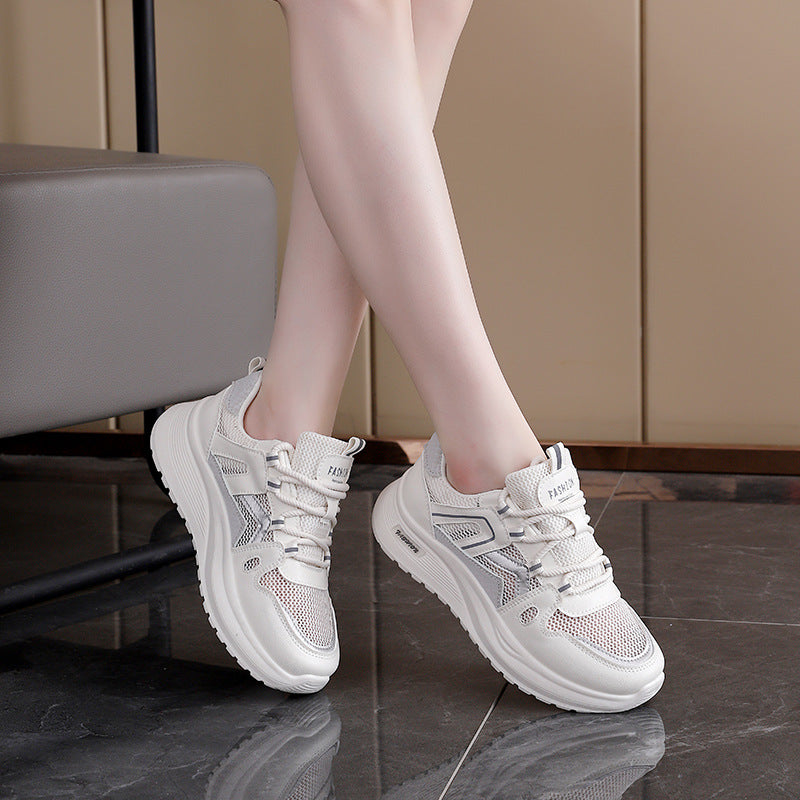 Damen Sneakers mit atmungsaktivem Mesh-Design und stoßdämpfender Sohle R&B