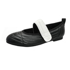 Damen Komfortable Ballerinas mit elastischem Riemen und gepolsterter Innensohle