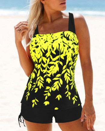 Damen Tankini-Set mit floralem Design und verstellbarem Oberteil R&B