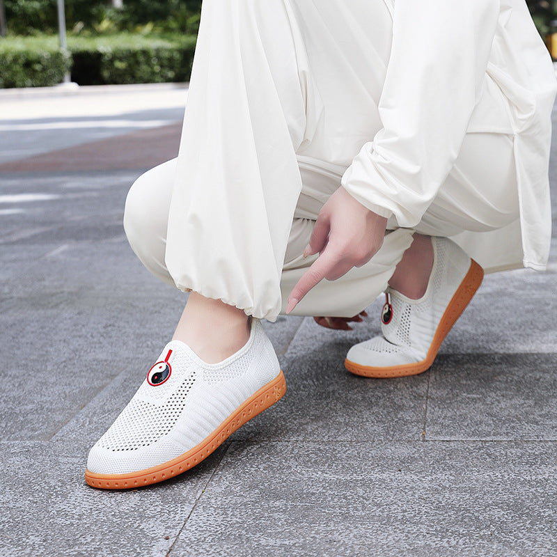 Damen Komfortable Slip-On Sneakers mit atmungsaktivem Obermaterial und rutschfester Sohle R&B