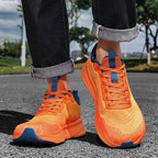 Damen Atmungsaktive Laufschuhe mit stoßdämpfendem Obermaterial und elastischem Schnellschnürsystem