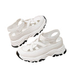 Damen Sportliche Sneaker-Sandalen mit elastischen Riemen und rutschfester Sohle R&B