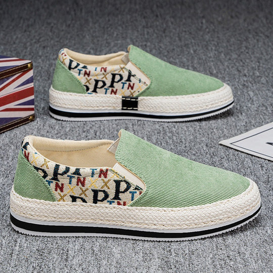 Damen Espadrilles-Slipper mit elastischem Einschlupf und modischem Textil-Obermaterial R&B