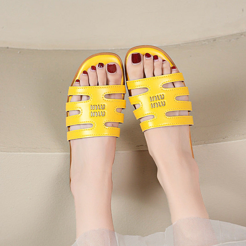 Damen offene Riemensandalen mit schnittigem Design R&B