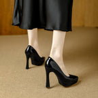 Damen Glamouröse High Heels mit Plateau und spitz zulaufendem Design