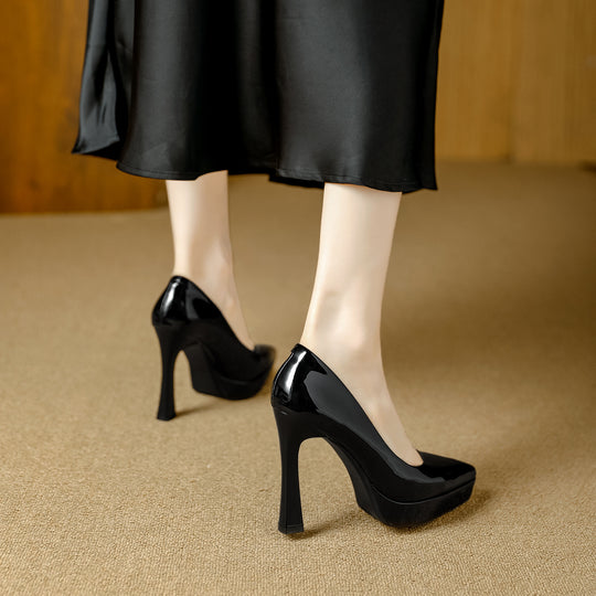 Damen Glamouröse High Heels mit Plateau und spitz zulaufendem Design R&B