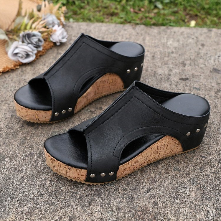 Damen Elegante und bequeme Wedge-Sandalen R&B