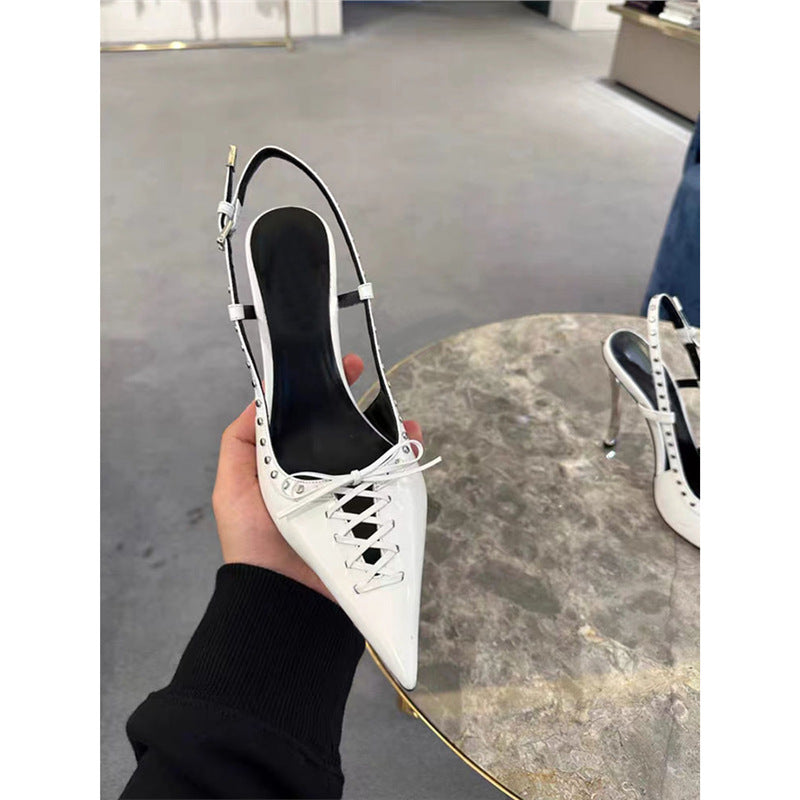 Damen elegante Slingback High Heel Pumps R&B