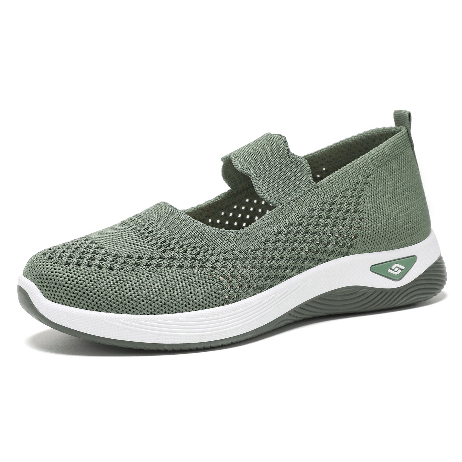 Damen Sportliche Slip-On Sneakers mit elastischem Riemen und atmungsaktivem Obermaterial R&B