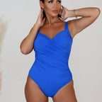 Damen Eleganter Hochgeschnittener Badeanzug mit Wildleoparden-Muster R&B