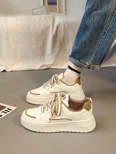 Damen Sportliche Sneakers mit modischer Plateau-Sohle und dämpfendem Komfort R&B