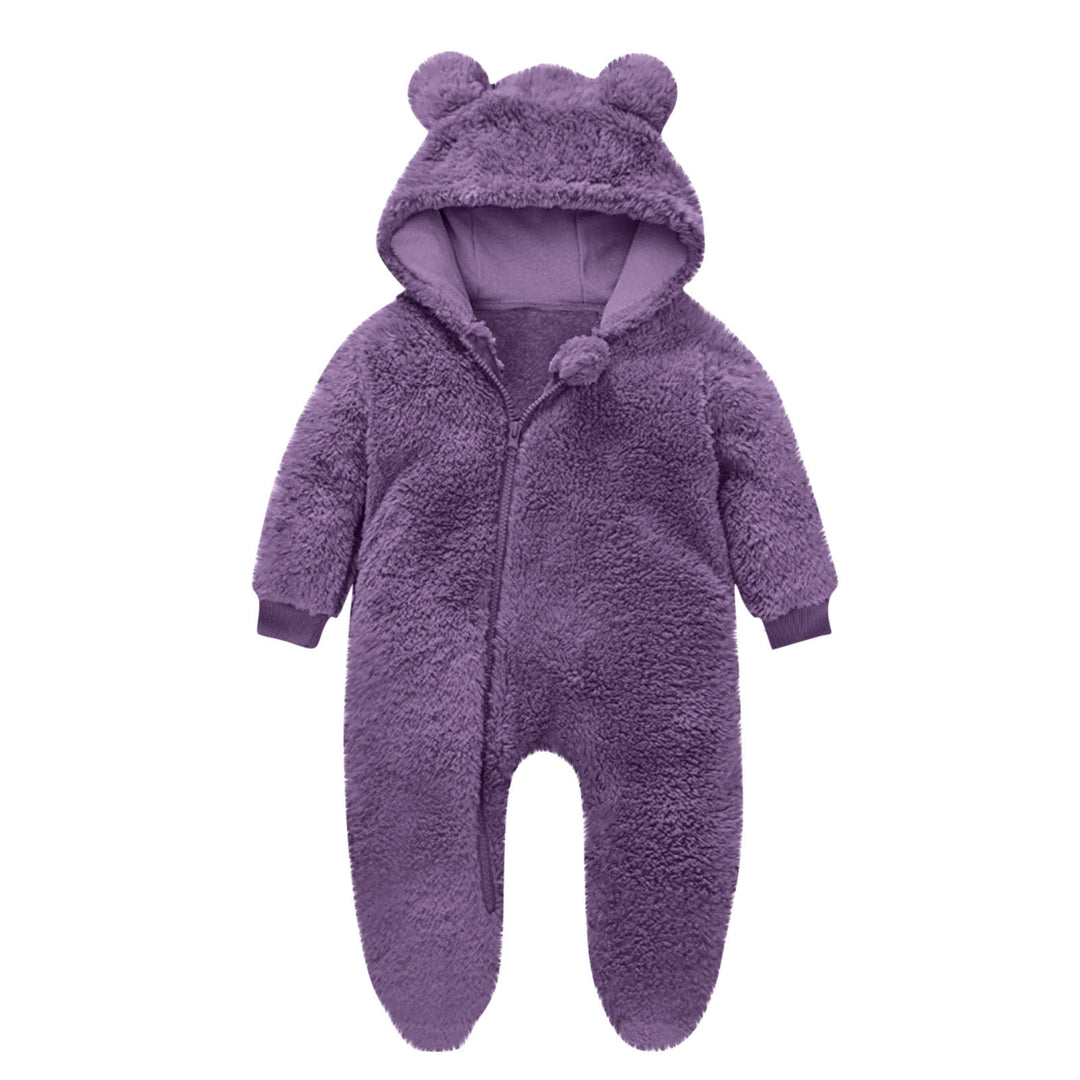 Kleinkind Fleece Overall mit Bärenohren R&B