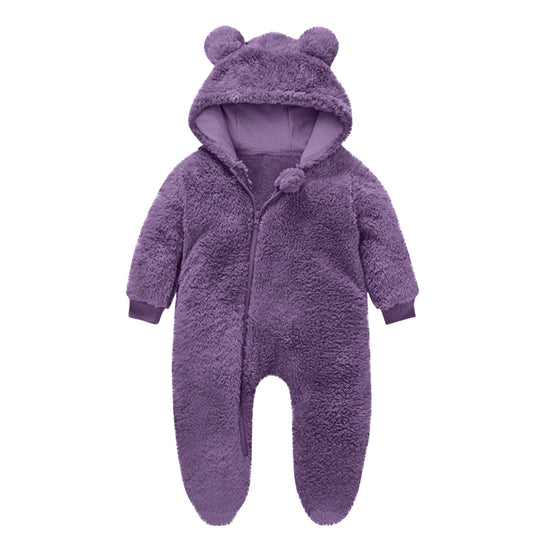 Kleinkind Fleece Overall mit Bärenohren R&B