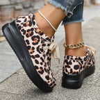 Damen Komfort-Sneaker mit R&Brnem Tiermotiv und rutschfester Sohle R&B