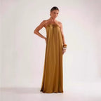 Elegantes Maxikleid mit Halsband