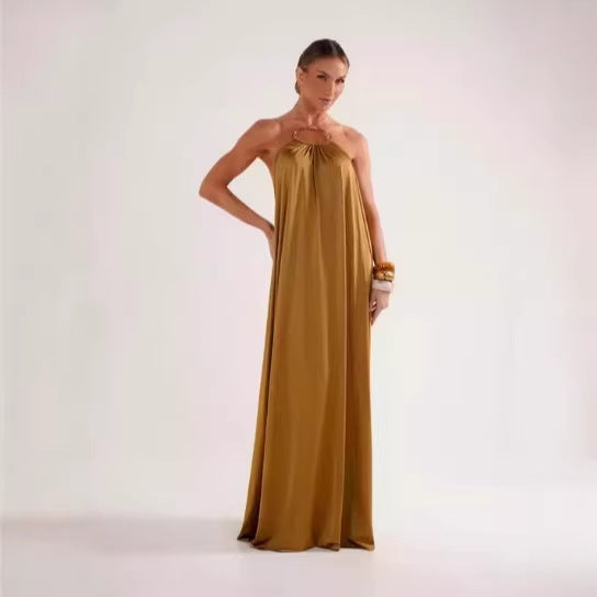 Elegantes Maxikleid mit Halsband