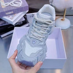 Damen Sportliche Freizeitschuhe mit atmungsaktiver Netzstruktur und gepolsterter Sohle R&B