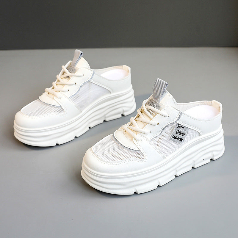 Damen Plattform Sneaker mit atmungsaktivem Mesh-Obermaterial und geräumiger Sohle R&B