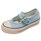 Damen Modische Mary Jane Schuhe mit verstellbarem Riemen und weicher Sohle R&B